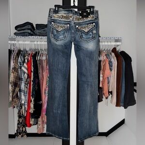 Miss Me - Distressed Camo Jeans